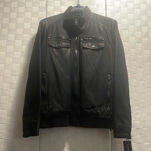 Black XL Leather Alternative Jacket by Black Rivet.